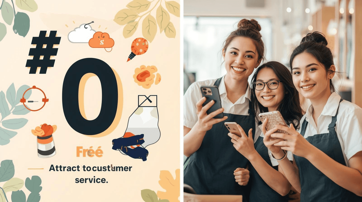 スマートフォンを持つ店舗スタッフのイメージ。広告費ゼロで実践できるデジタル集客施策のイメージ。